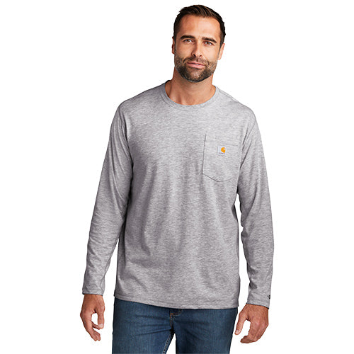 Custom Embroidered Carhartt Force® Long Sleeve Pocket T-Shirt - CT106656