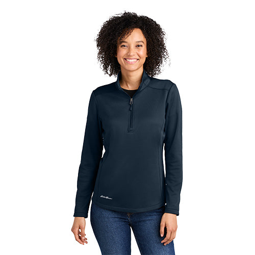 Custom Embroidered Eddie Bauer® Women’s Smooth Mid Layer Fleece 1/2-Zip - EB2370