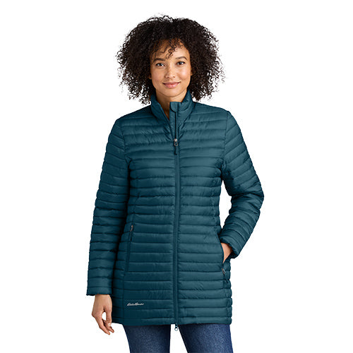 Custom Embroidered Eddie Bauer® Women’s Packable Quilted Full-Zip - EB515