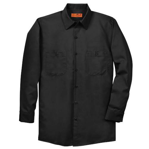 Custom Embroidered Red Kap® Long Size, Long Sleeve Industrial Work Shirt - SP14LONG