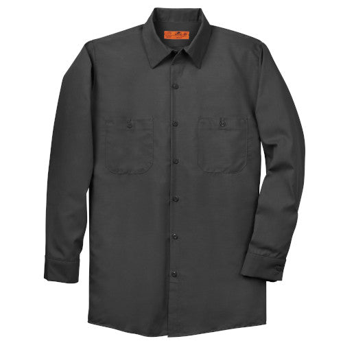 Custom Embroidered Red Kap® Long Size, Long Sleeve Industrial Work Shirt - SP14LONG