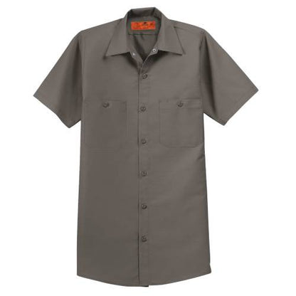 Custom Embroidered Red Kap® Long Size, Short Sleeve Industrial Work Shirt - SP24LONG