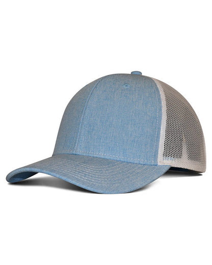 Custom Embroidered Fahrenheit Heathered Cotton Polyester Trucker Hat