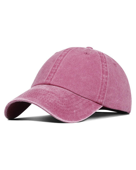 Custom Embroidered Fahrenheit Promotional Pigment Dyed Washed Cotton Cap