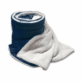 Embroidered Alpine Fleece Oversized Mink Sherpa Blanket