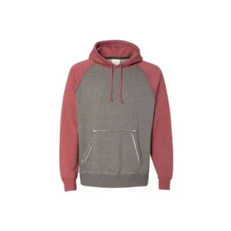 Custom Embroidered J. America - Vintage Heather Hooded Sweatshirt