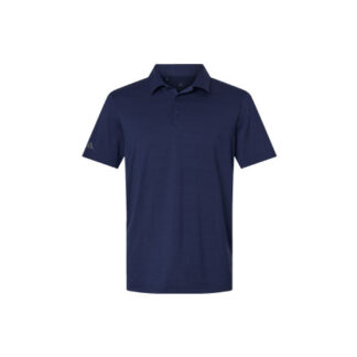 Custom Embroidered Adidas - Textured Stripe Polo