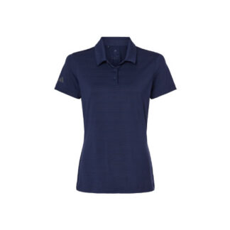 Custom Embroidered Adidas - Women's Textured Stripe Polo