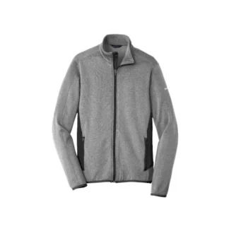 Custom Embroidered Eddie Bauer® Full-Zip Heather Stretch Fleece Jacket