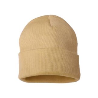 Custom Embroidered Sportsman - 12" Solid Cuffed Beanie