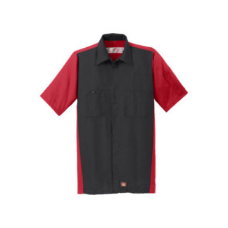Custom Embroidered Red Kap® Short Sleeve Ripstop Crew Shirt