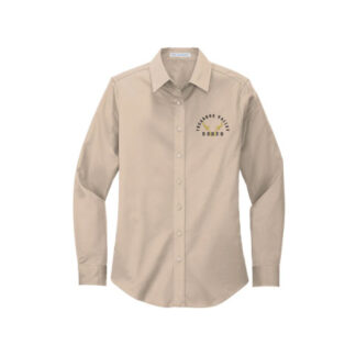 Treasure Valley Rodeo Ladies Port Authority® 1 logo Long Sleeve Easy Care Shirt - L608 Stone