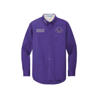 Treasure Valley Rodeo "Associate Director" Port Authority® 3 logo Long Sleeve Easy Care Shirt - S608 Purple
